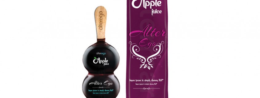 Alterego Apple Juice Label and Package Design