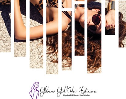 Glamour Girl Hair Extensions Flyer Design
