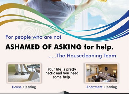The House Cleaning Team Flyer Design