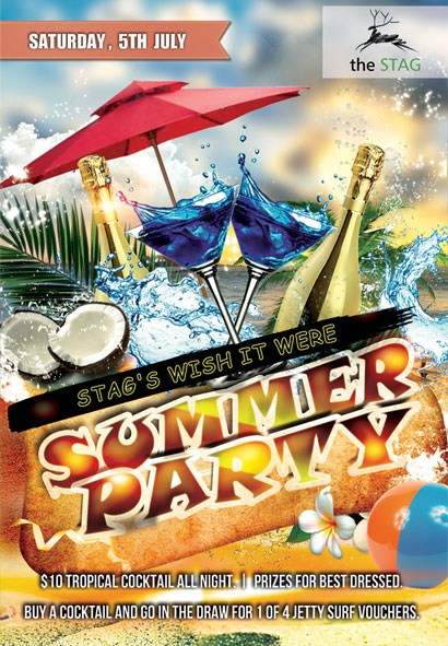 The Stag summer party Flyer Design