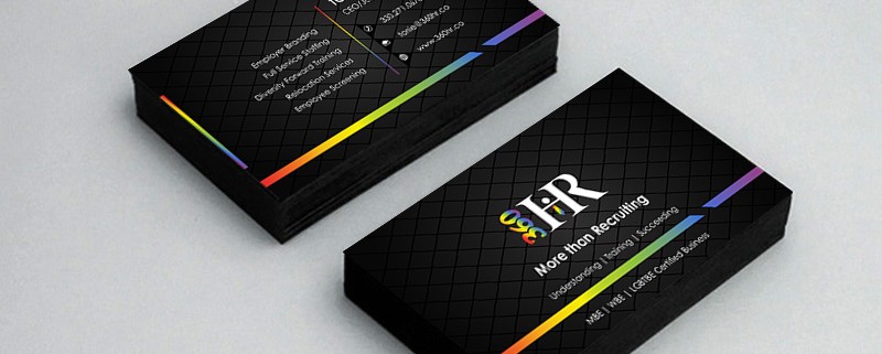 360HR Business card design design
