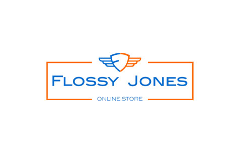 Flossy Jones logo and branding