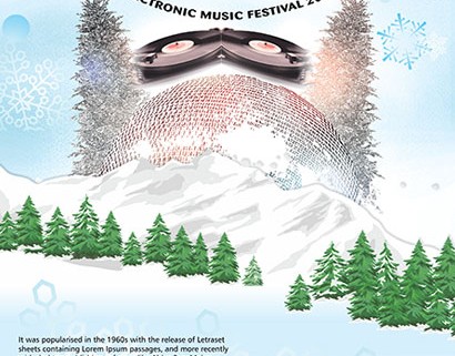 Minus Zero Festival Flyer design and branding