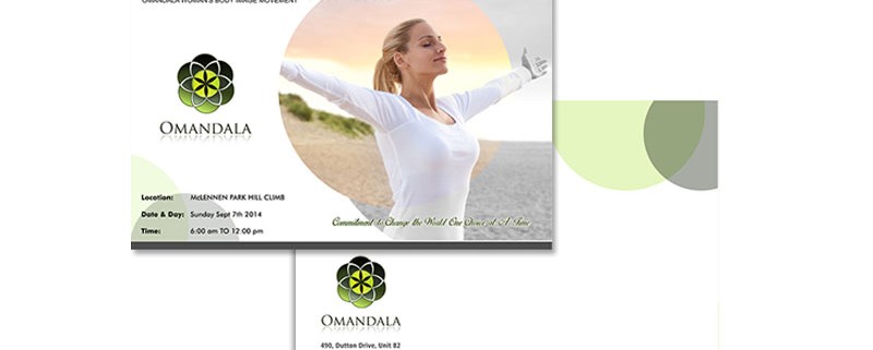 Omandala Brochure cover design