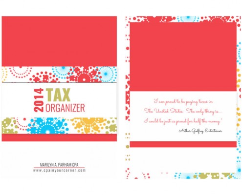 Tax Organizer design