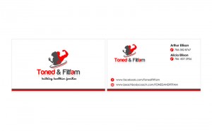 Toned & FitFam B Card design