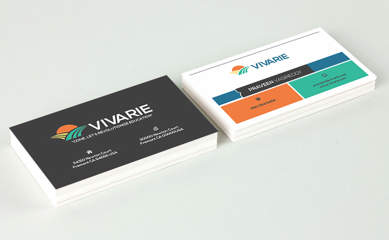 Vivarie Business card design