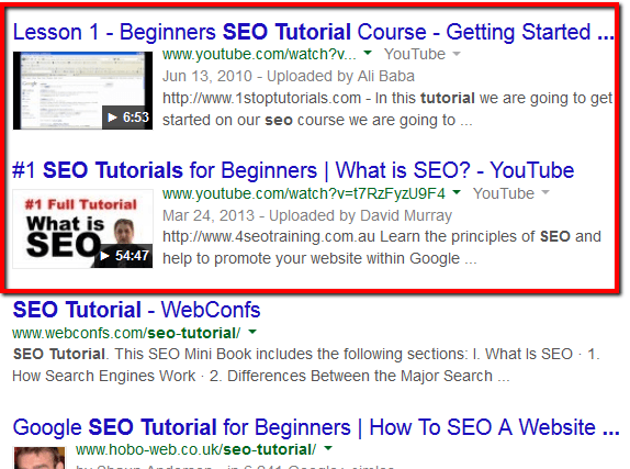 benefits of YouTube in SEO